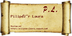 Pilipár Laura névjegykártya
